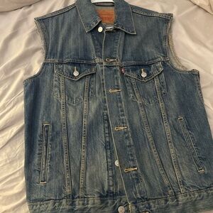 Levi's Blue Denim Vest size medium